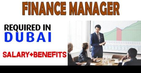 Finance Manager Required in Dubai