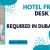 Hotel Front Desk Required in Dubai