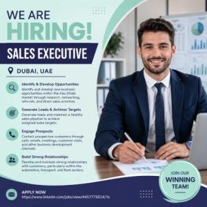 Sales Manager Required in Dubai