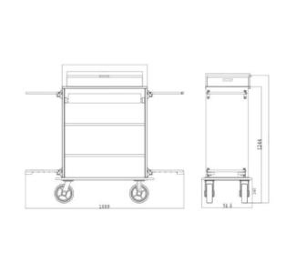 Premium Minibar Trolleys for Hotels & Hospitality | Zeke Trolleys