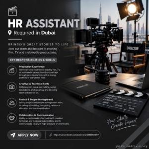 HR Assistant Required in Dubai