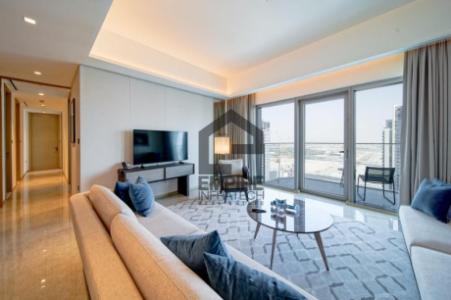 Branded 3BR Apartment for Rent in Address Harbour Point T2, DCH | Modern & Premium Finishing