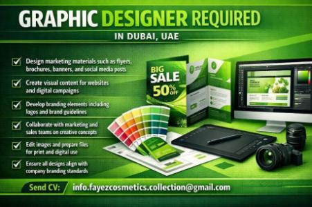 Graphic Designer Required in Dubai