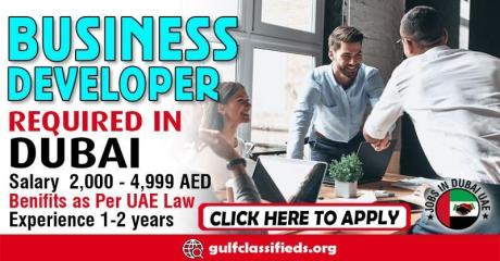 BUSINESS DEVELOPER REQUIRED IN DUBAI