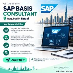 SAP Basis Consultant Required in Dubai