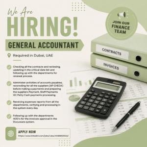 General Accountant Required in Dubai