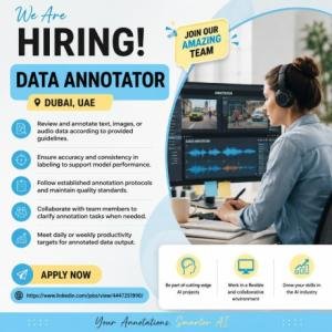 Data Annotator Required in Dubai