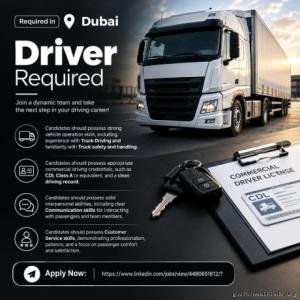 Driver Required in Dubai