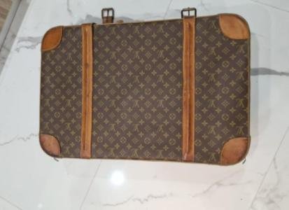 LOUIS VUITTON Vintage France Stratos Monogram Suitcase Luggage