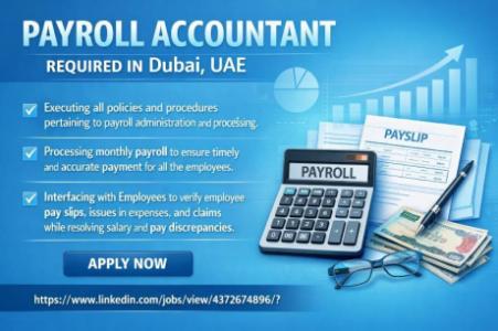 Payroll Accountant Required in Dubai