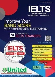 IELTS in 1000 only at the United Institute.