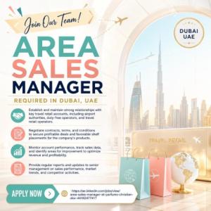 Area Sales Manager Required in Dubai