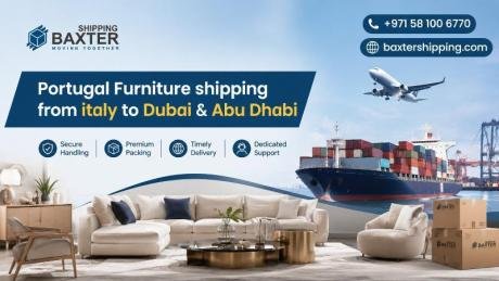 Portugal Furniture shipping from italy to Dubai & Abu Dhabi