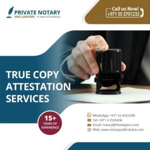 True Copy Attestation in Dubai