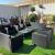 Rattan sofa set 8 seaters with table