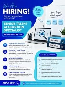 Senior Talent Acquisition Specialist Required in Dubai