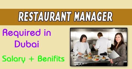 Restaurant Manager Required in Dubai