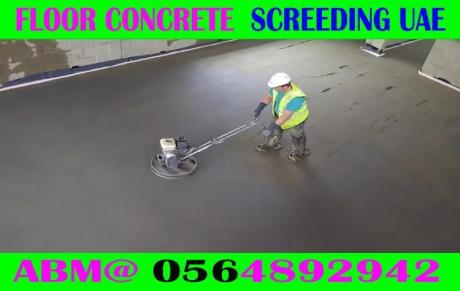 Concrete Screeding Contractor Ajman Dubai Sharjah