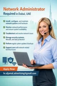 Network Administrator Required in Dubai