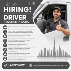 Driver Required in Dubai