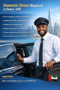 Domestic Driver Required in Dubai