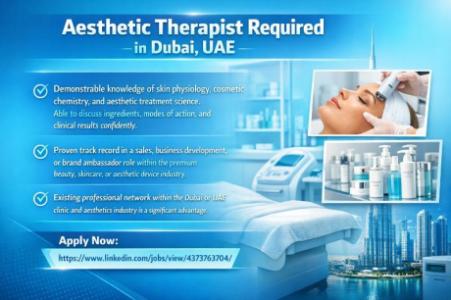 Aesthetic Therapist Required in Dubai