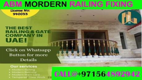 Modern Balcony Railing Fixing Contractor Ajman Dubai Sharjah