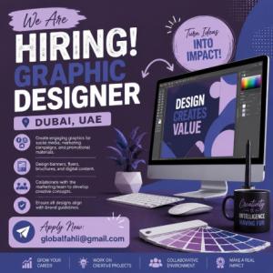 Graphic Designer Required in Dubai