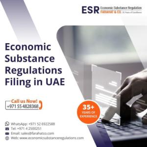 File Economic Substance Regulations Notifications in Dubai, UAE