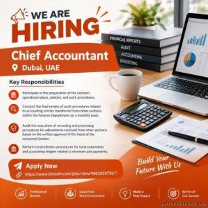 Chief Accountant Required in Dubai