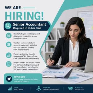 Senior Accountant Required in Dubai
