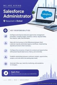 Salesforce Administrator Required in Dubai