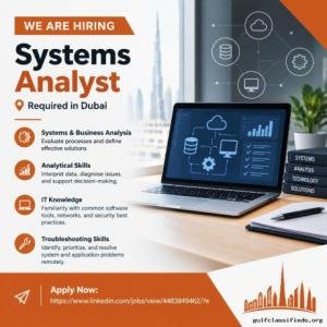 Systems Analyst Required in Dubai