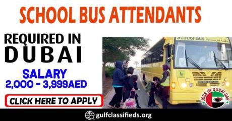 SCHOOL BUS ATTENDANTS REQUIRED IN DUBAI