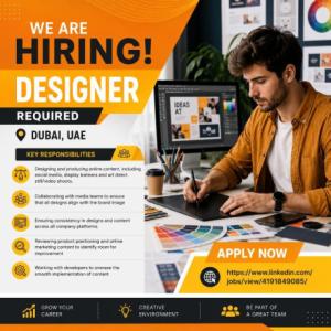 Designer Required in Dubai