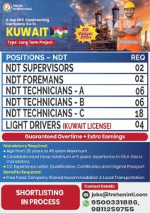 URGENT HIRING FOR KUWAIT |LONG-TERM EPC PROJEC