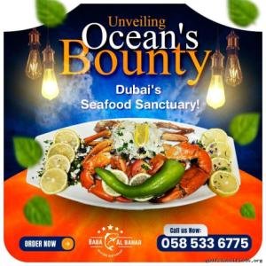 Looking for a seafood restaurant in Dubai? Visit Baba Al Bahar Se