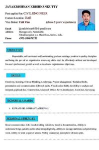 Post Applied for Civil Engineer