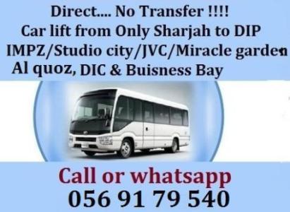 Sharjah to Al quoz car lift service