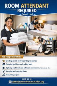 Room Attendant Required in Dubai