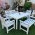 Beautiful wooden dining set for outdoor