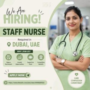 Staff Nurse Required in Dubai