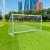 Aluminum goal post with knotless net