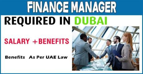 Finance Manager Required in Dubai