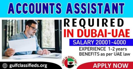 ACCOUNTS ASSISTANT REQUIRED IN DUBAI