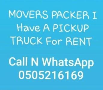 SUPER Movers I have a Pickup Truck For Rent Dubai Any Place