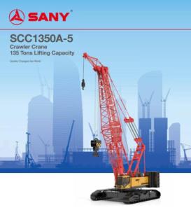 SANY SCC1350A-5 Crawler Crane 135t – Brand New Equipment For Sale