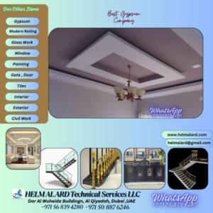 Gypsum ceiling Contractor in Sharjah,Dubai,UAE