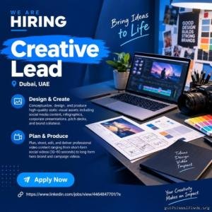 Creative Lead Required in Dubai