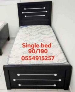 single bed and mattress